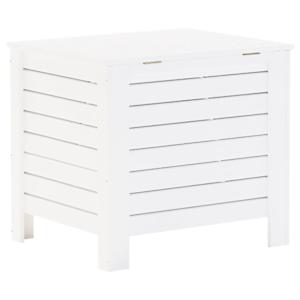 Úložný box s víkem RANA bílý 60x49x54 cm masivní borové dřevo - obrázek 6