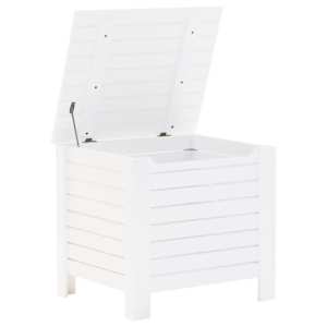 Úložný box s víkem RANA bílý 60x49x54 cm masivní borové dřevo - obrázek 7