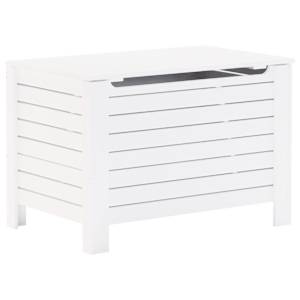 Úložný box na kolečkách RANA bílý 80 x 49 x 54 cm borové dřevo - obrázek 2