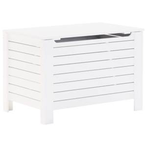 Úložný box na kolečkách RANA bílý 100x49x54 cm borové dřevo - obrázek 2