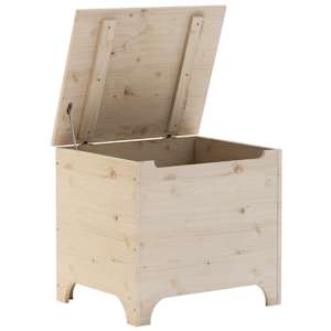 Úložný box s víkem RANA 60 x 49 x 54 cm masivní borové dřevo - obrázek 7