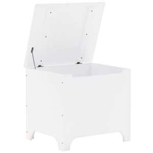 Úložný box s víkem RANA bílý 60x49x54 cm masivní borové dřevo - obrázek 7