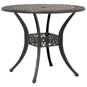 3dílný bistro set bronzový litý hliník - obrázek 3