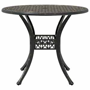 3dílný bistro set bronzový litý hliník - obrázek 4