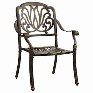 3dílný bistro set bronzový litý hliník - obrázek 7