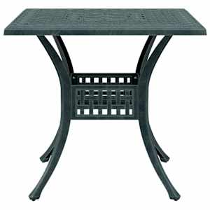 3dílný bistro set zelený litý hliník - obrázek 4