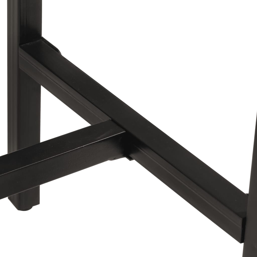 3-delige Barset massief ruw mangohout en metaal image 14