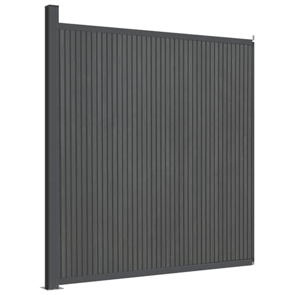 vidaXL aiapaneel, WPC hall, 173 x 186 cm