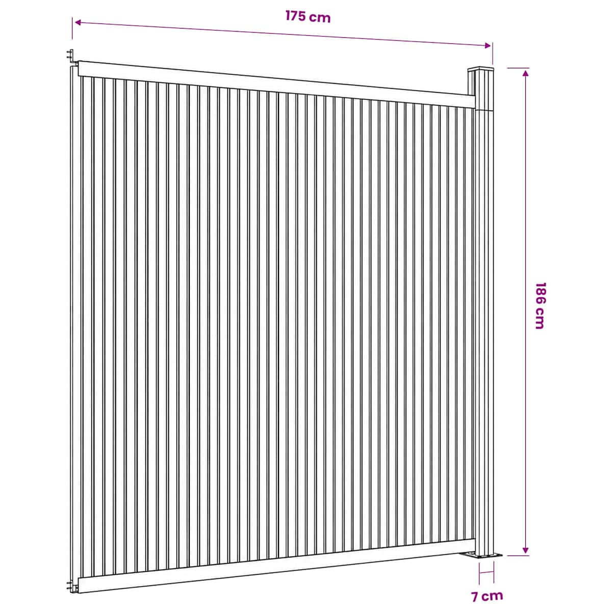 Hegnspanel WPC - Billede 10