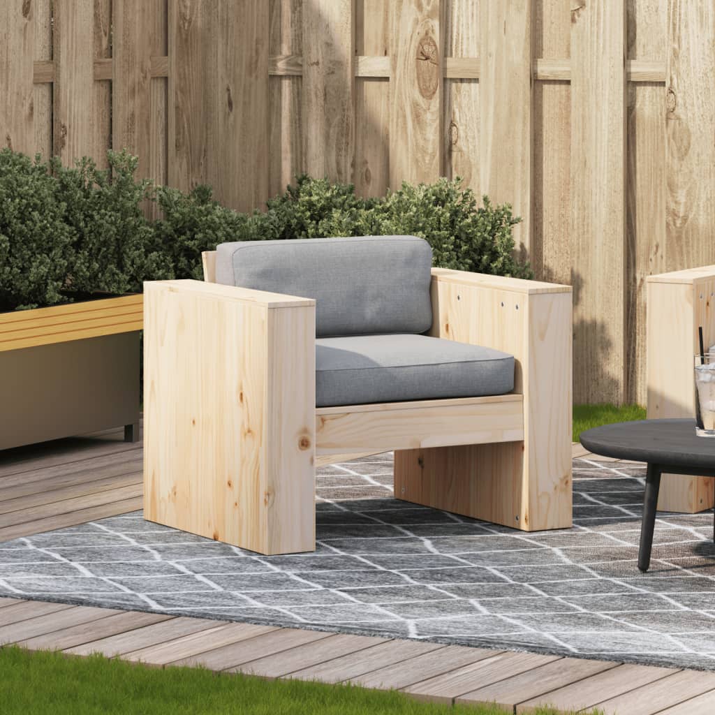 vidaXL Tuinbank 79x60x62 cm massief grenenhout afbeelding