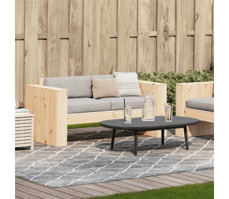 vidaXL Canap&eacute; de jardin 2 places 134x60x62 cm bois de pin massif