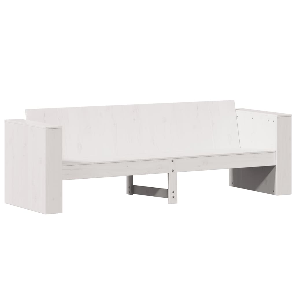 Thumbnail - vidaXL Gartensofa 3-Sitzer Weiß 189x60x62 cm Massivholz Kiefer