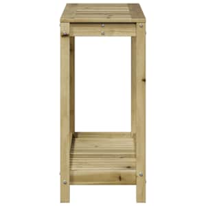 Přesazovací stůl s policí 108x35x75 cm impregnovaná borovice - obrázek 6