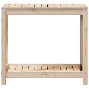 Přesazovací stůl s policí 82,5x50x75 cm masivní borové dřevo - obrázek 5