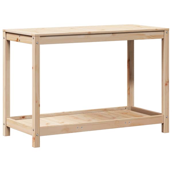 vidaXL riiuliga istutuslaud, 108 x 50 x 75 cm, m&auml;nnipuit