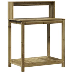 Přesazovací stůl s policemi 82,5x50x109,5 cm impregnované dřevo - obrázek 2