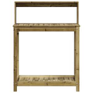 Přesazovací stůl s policemi 82,5x50x109,5 cm impregnované dřevo - obrázek 5