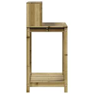 Přesazovací stůl s policemi 82,5x50x109,5 cm impregnované dřevo - obrázek 6