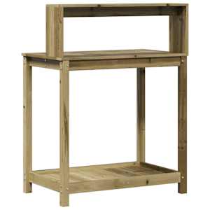 Přesazovací stůl s policemi 82,5x50x109,5 cm impregnované dřevo - obrázek 7