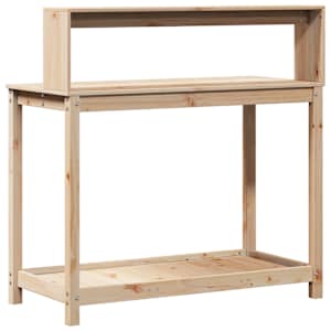 Přesazovací stůl s policemi 108x50x109,5 cm masivní borovice - obrázek 7