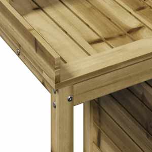 Přesazovací stůl s policemi 82,5x50x109,5 cm impregnované dřevo - obrázek 8