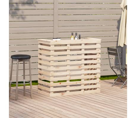 vidaXL Gartenbar 113,5x50x103 cm Massivholz Kiefer