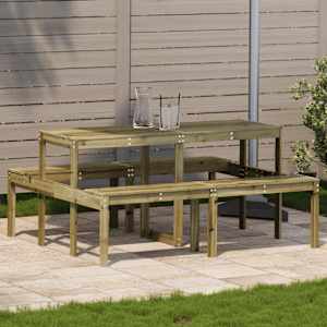 Piknik miza 160x134x75 cm impregnirana borovina