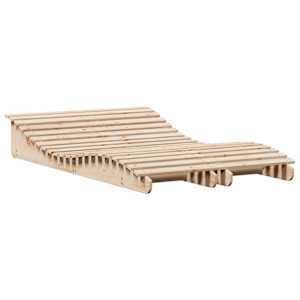 Zahradní lehátka 2 ks 205 x 60 x 31,5 cm masivní borové dřevo - obrázek 2