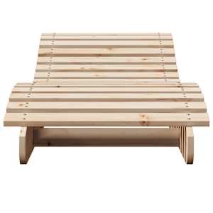 Zahradní lehátka 2 ks 205 x 60 x 31,5 cm masivní borové dřevo - obrázek 5