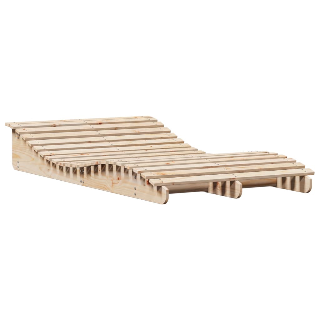 vidaXL Zahradní lehátko 205 x 110 x 31,5 cm masivní borové dřevo