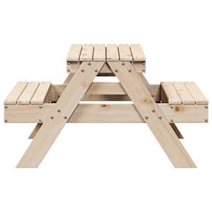 Piknikový stůl pro děti 88 x 97 x 52 cm masivní borové dřevo - obrázek 5