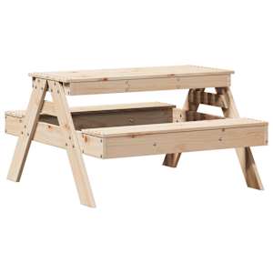 Piknikový stůl pro děti 88 x 97 x 52 cm masivní borové dřevo - obrázek 6