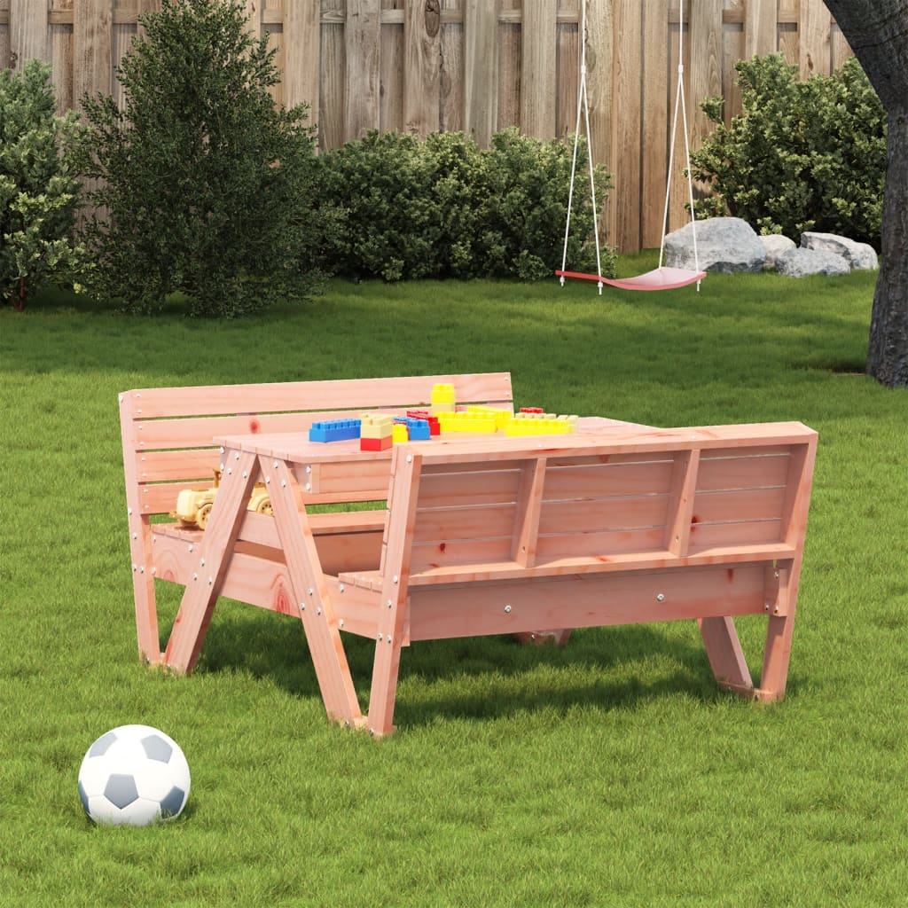 vidaXL Picknicktafel voor kinderen 88x122x58 cm massief douglashout afbeelding