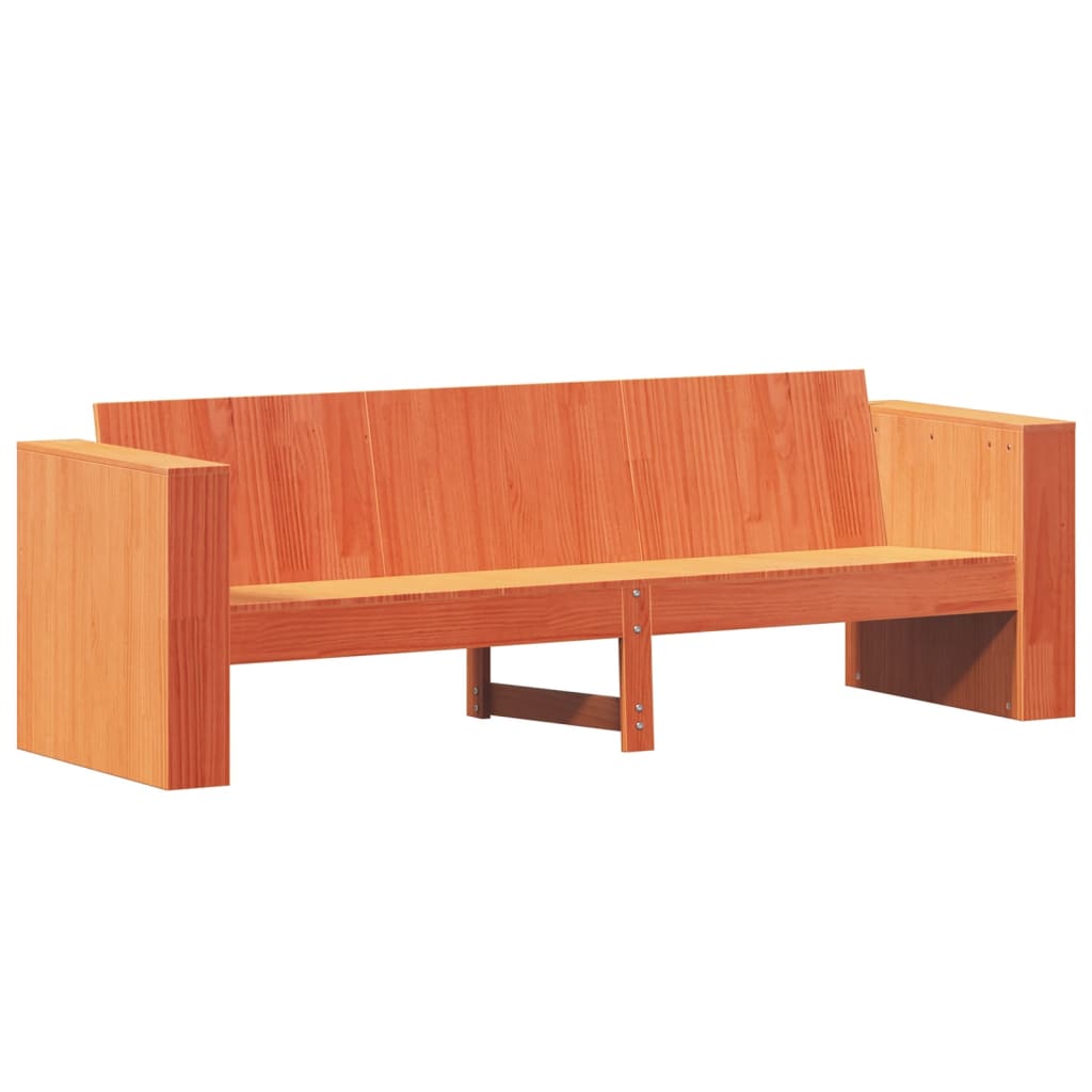 Thumbnail - vidaXL Gartensofa 3-Sitzer Wachsbraun 189x60x62 cm Massivholz Kiefer
