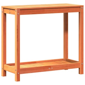 vidaXL riiuliga istutuslaud, vahapruun, 82,5x35x75 cm, m&auml;nnipuit