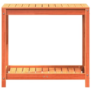Přesazovací stůl s policí voskově hnědý 82,5x50x75 cm borovice - obrázek 5