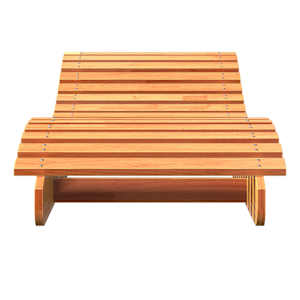 Zahradní lehátka 2 ks voskově hnědá 205x60x31,5 cm borové dřevo - obrázek 5