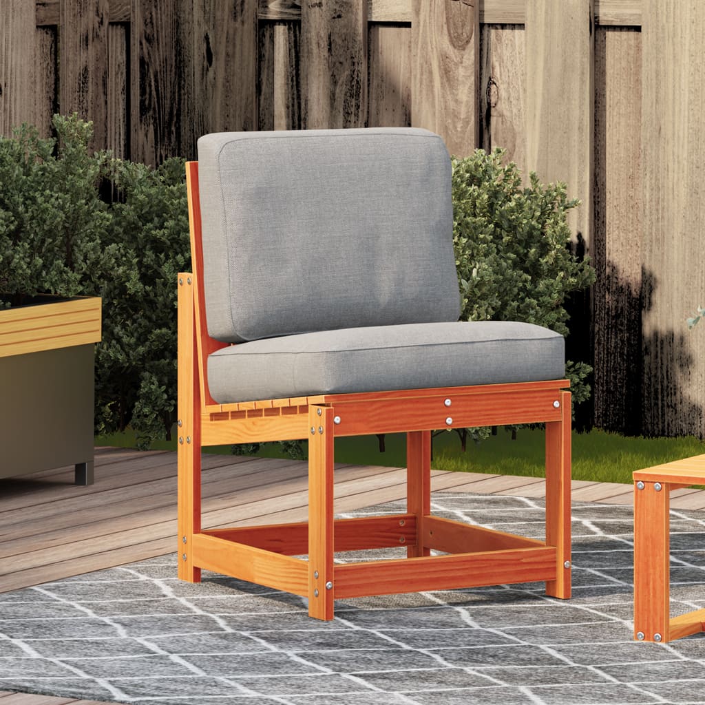 vidaXL Tuinstoel 50,5x55x77 cm massief grenenhout wasbruin afbeelding