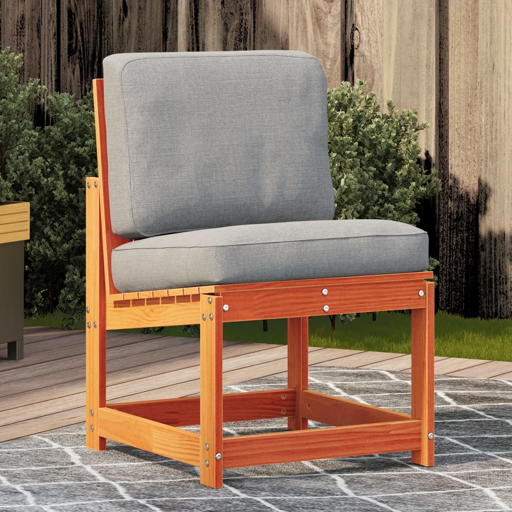vidaXL Scaun de grădină, maro ceruit, 50,5x55x77 cm, lemn masiv de pin