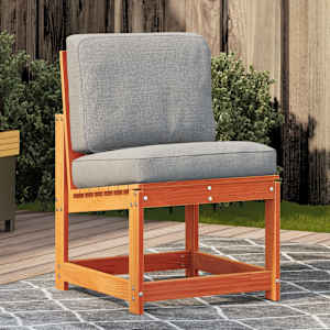 Vrtni stol voščeno rjav 50,5x55x77 cm trdna borovina