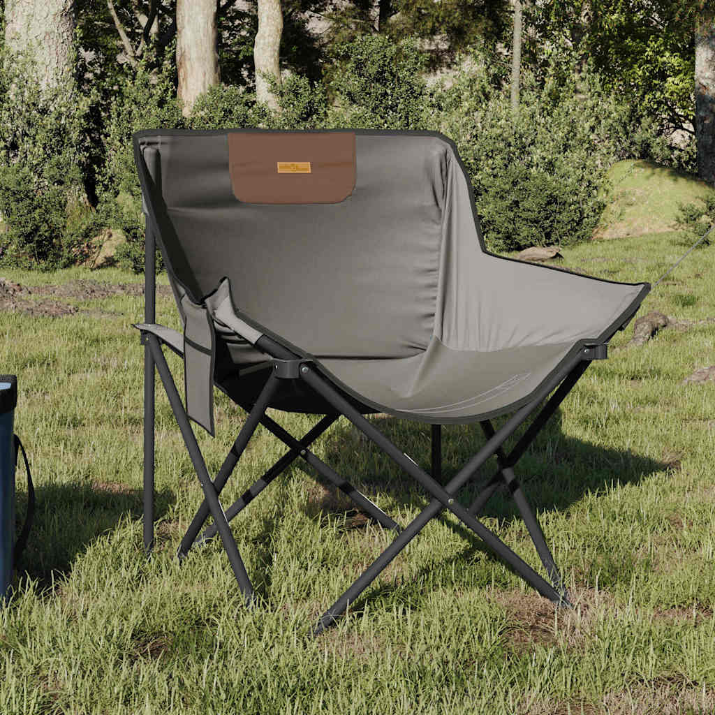 vidaXL Campingstühle 2 Stk. mit Tasche Klappbar Grau