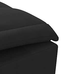 Masážní lenoška s podhlavníkem černá textil - obrázek 8