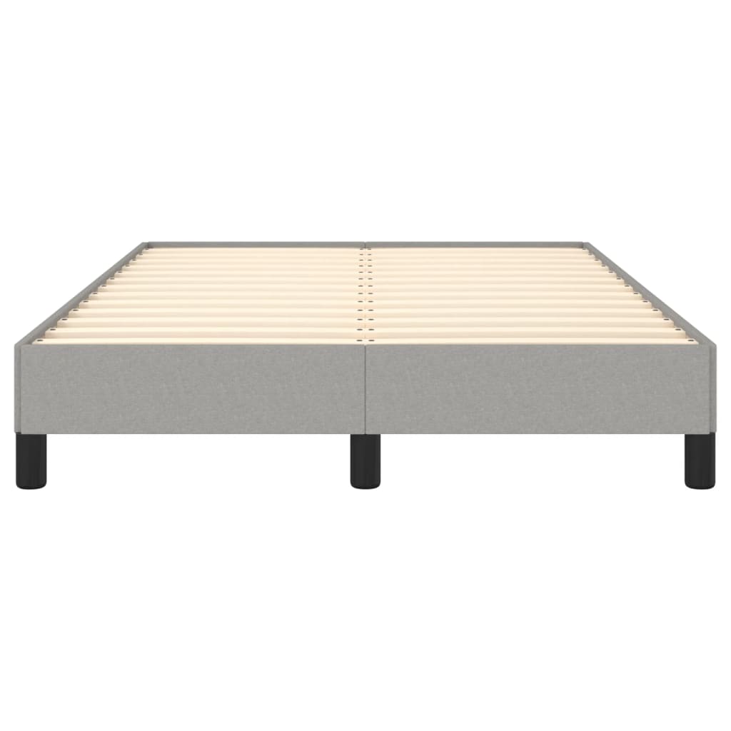 vidaXL Bedframe zonder matras 120x190 cm stof lichtgrijs grijs, foto 4