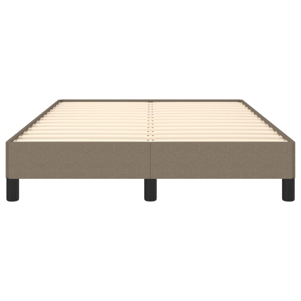 vidaXL Bedframe zonder matras 120x190 cm stof taupe, foto 4