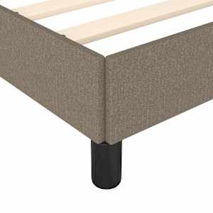 Rám postele bez matrací taupe 120x190 cm textil - obrázek 7