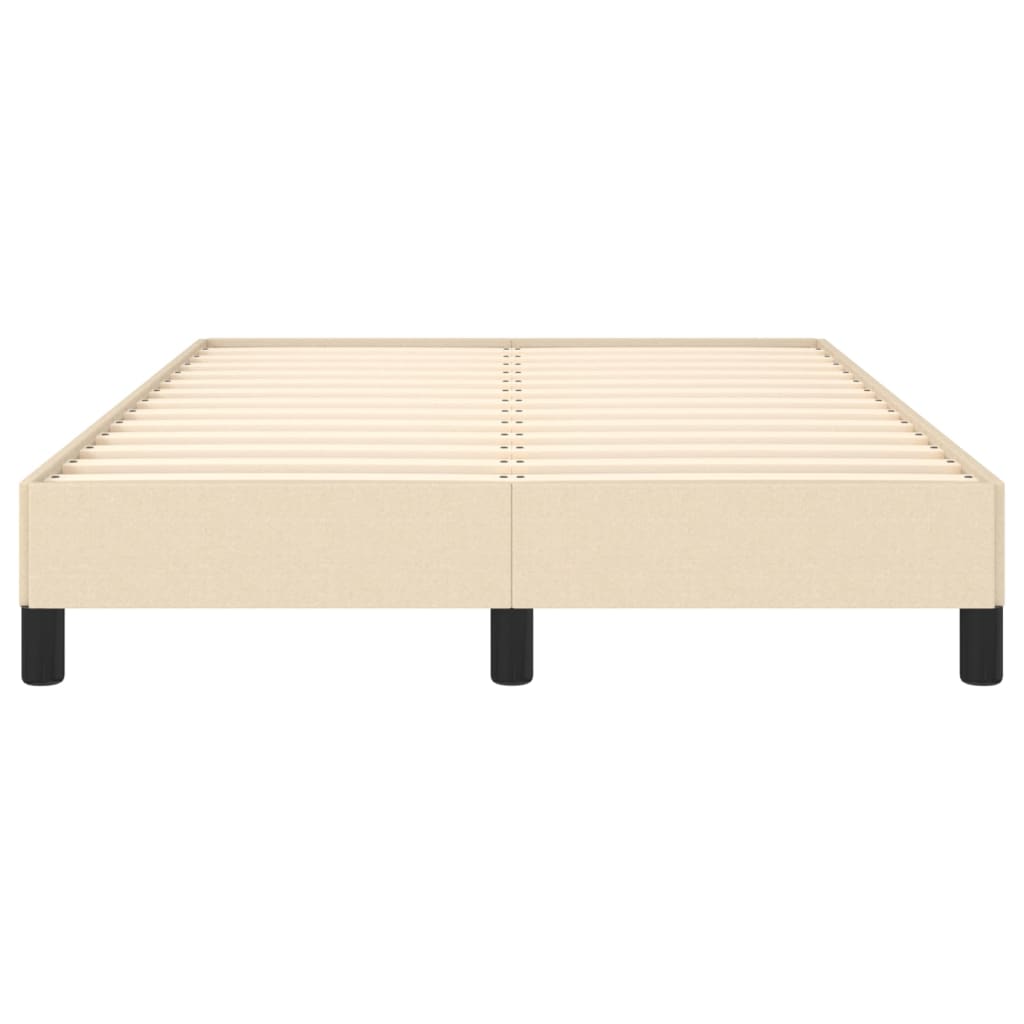 vidaXL Bedframe zonder matras 120x190 cm stof crèmekleurig, foto 4