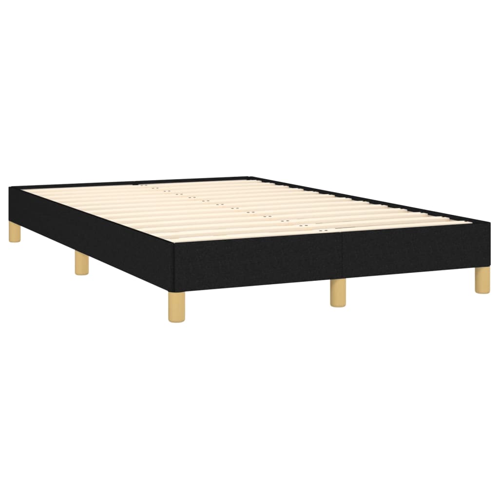 vidaXL Bedframe zonder matras 120x190 cm stof zwart afbeelding