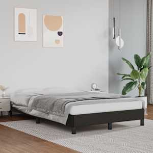 Rám postele bez matrace černá 120x190 cm umělá kůže - obrázek 1