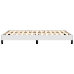 Rám postele bez matrace bílý 120x190 cm umělá kůže - obrázek 6