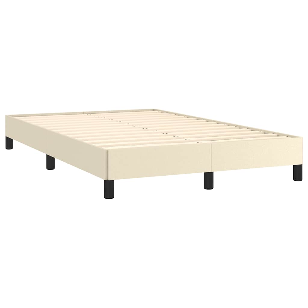 vidaXL Bedframe zonder matras 120x190 cm kunstleer crème, foto 4
